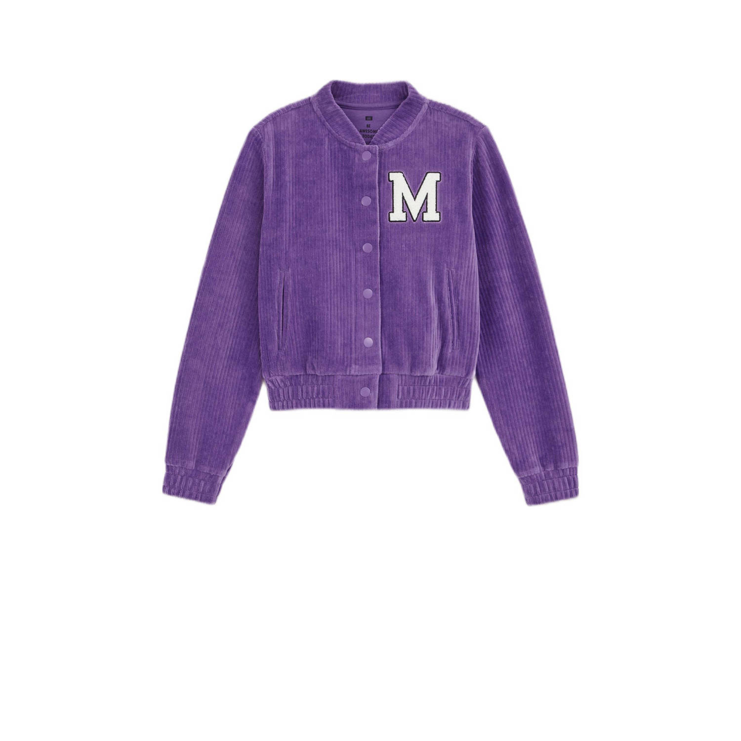 WE Fashion baseball jacket paars