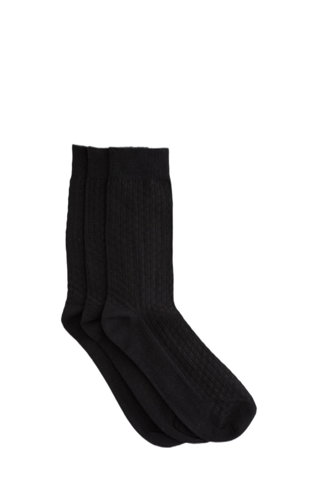 WE Fashion sokken - zwart (set van 3)