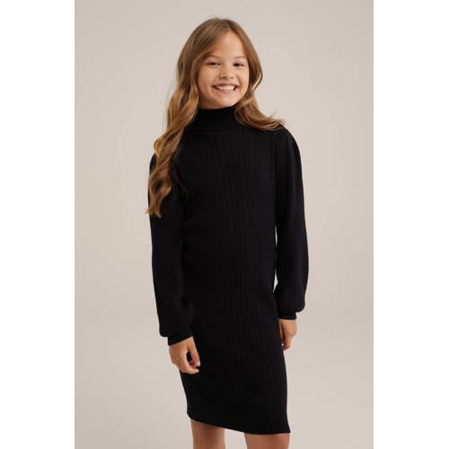 WE Fashion bodycon jurk zwart afbeelding