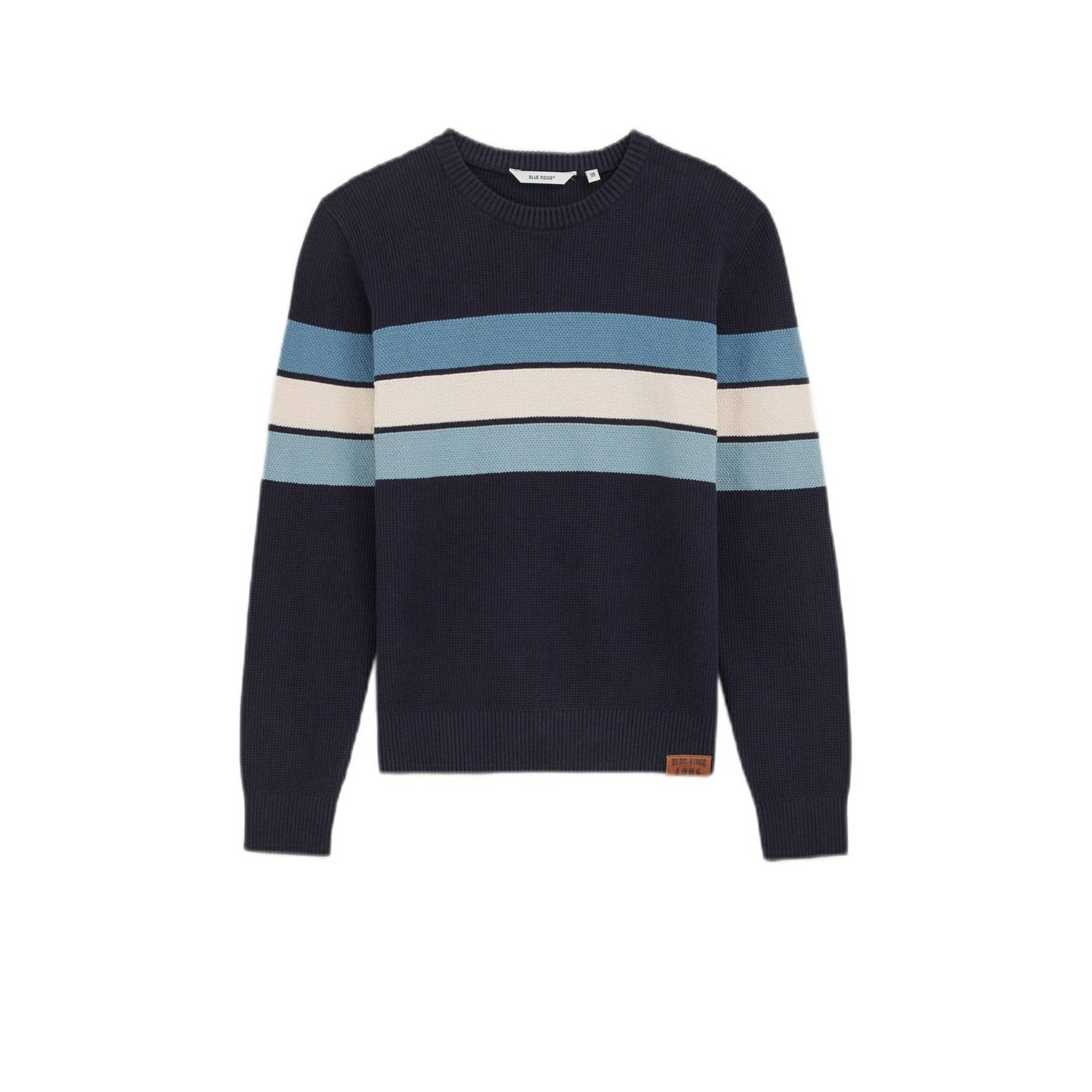 WE Fashion gebreide trui donkerblauw