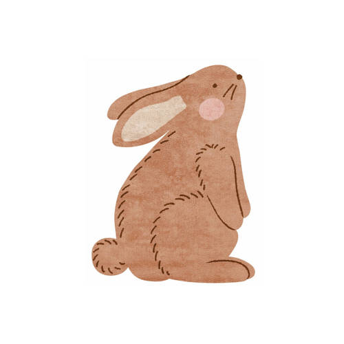 Tapis Petit kindervloerkleed Bunny (120x100 cm) afbeelding