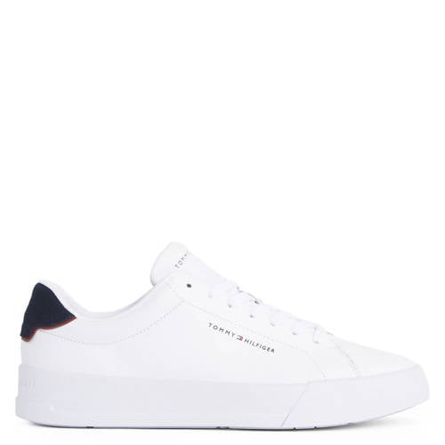 Tommy Hilfiger leren sneakers wit afbeelding