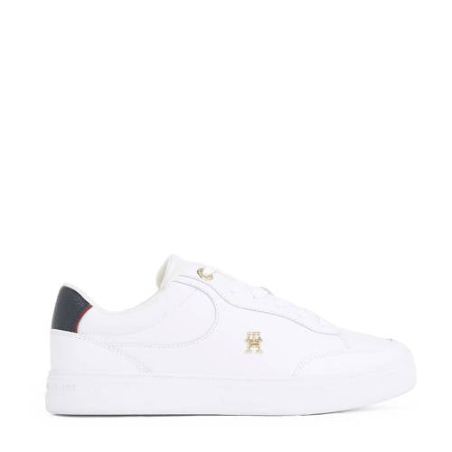 Tommy Hilfiger leren sneakers wit afbeelding
