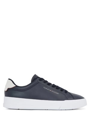 leren sneakers donkerblauw