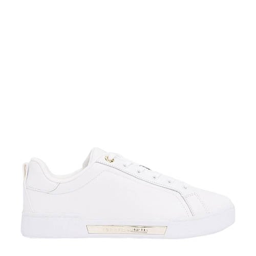 Tommy Hilfiger leren sneakers wit afbeelding