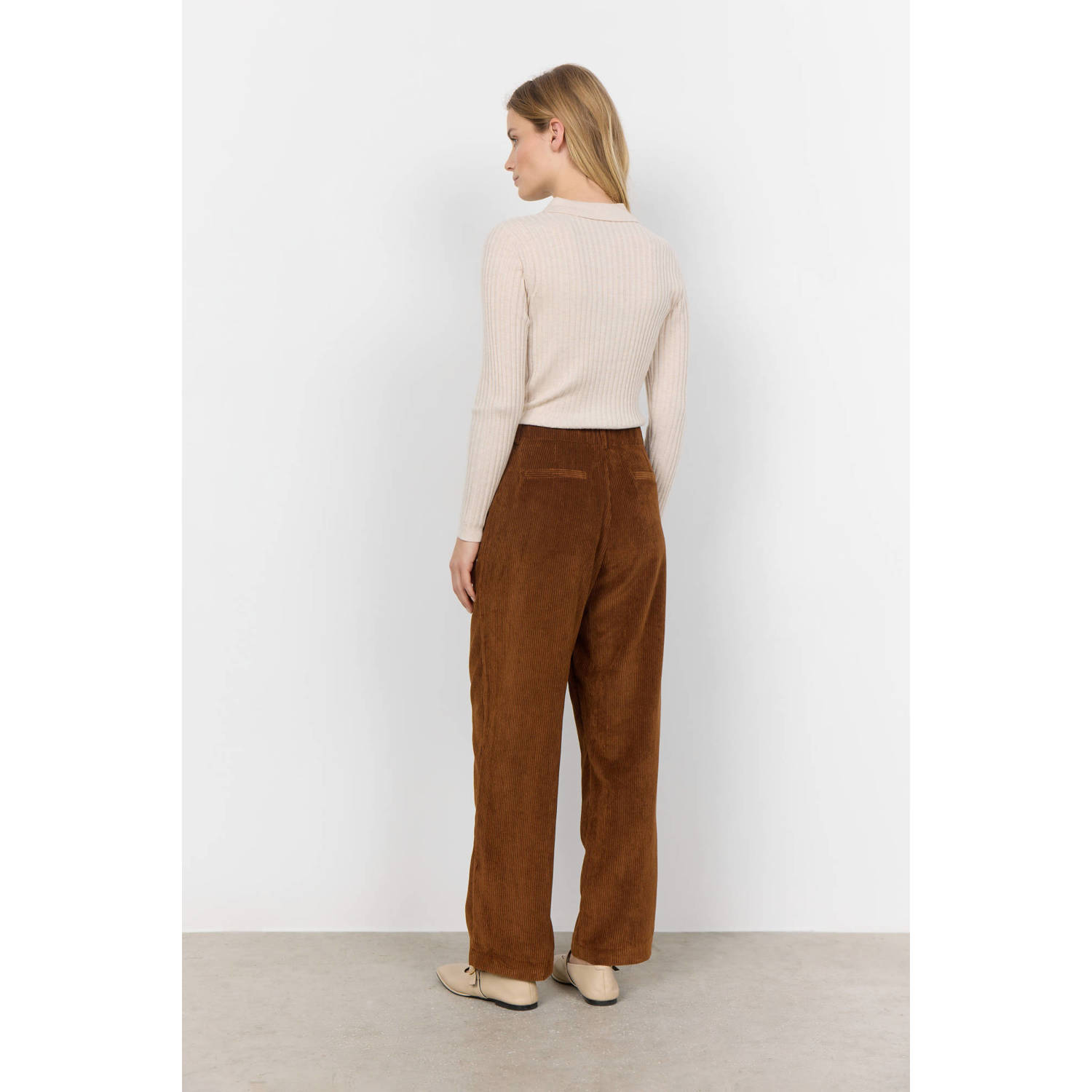 Soyaconcept rib gebreide top FETIMA ecru