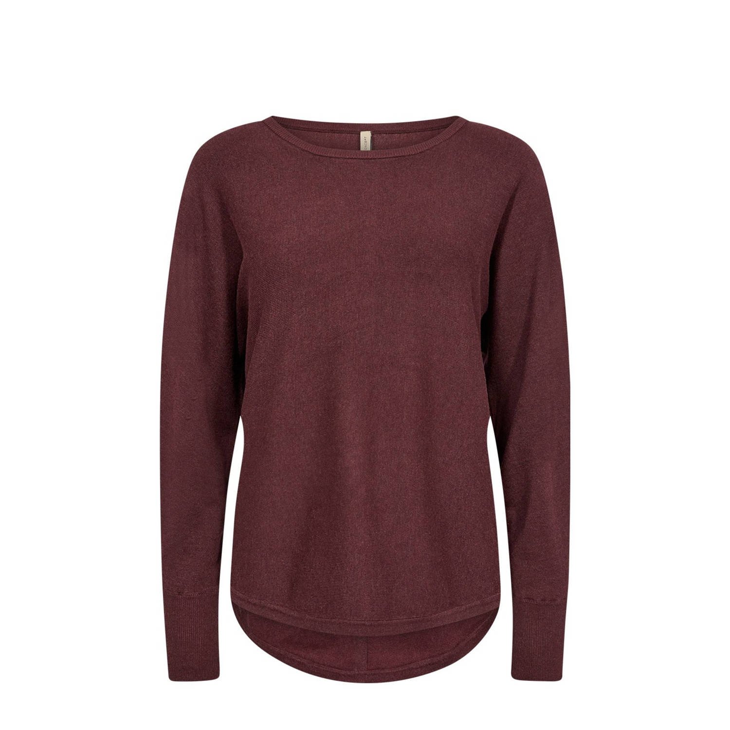 Soyaconcept gebreide trui DOLLIE donkerrood