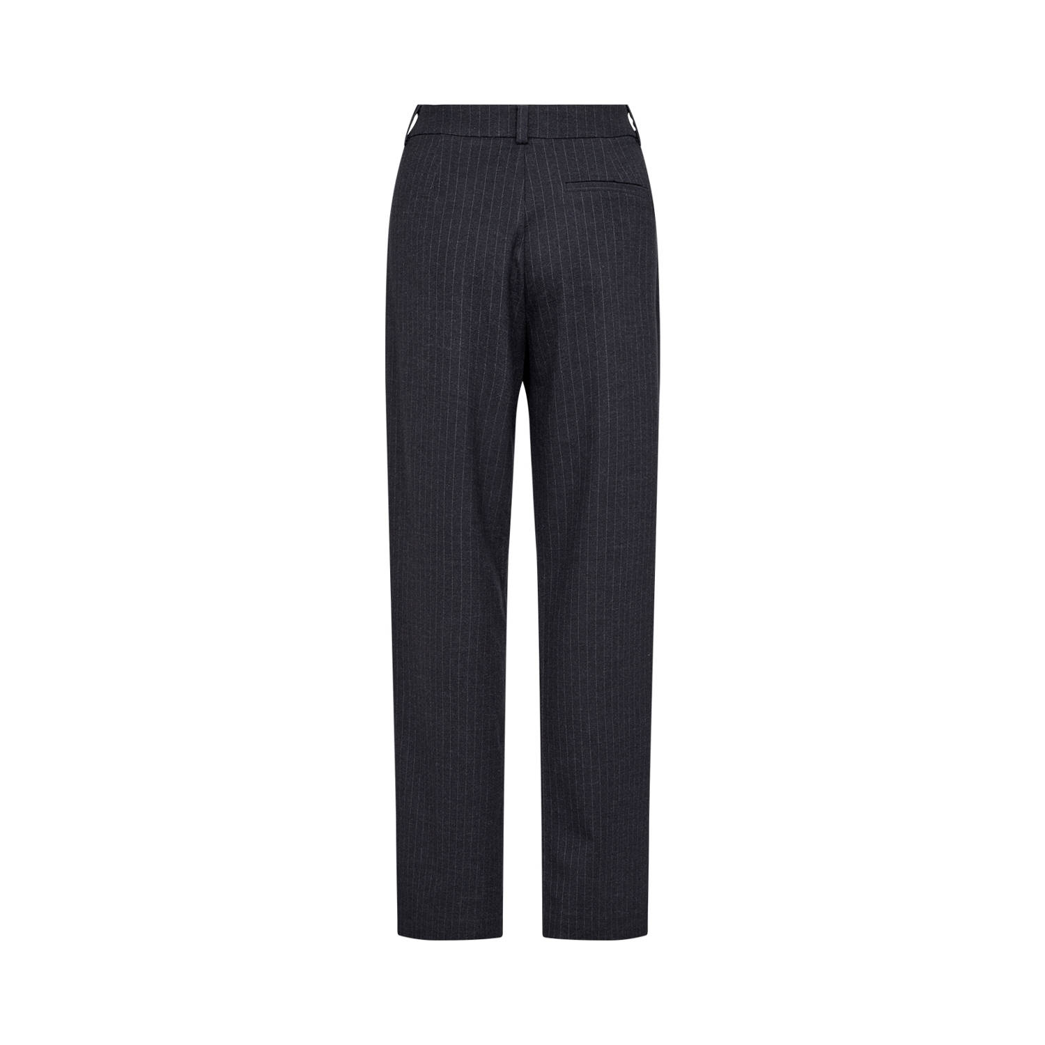 Soyaconcept straight fit pantalon met krijtstreep donkerblauw
