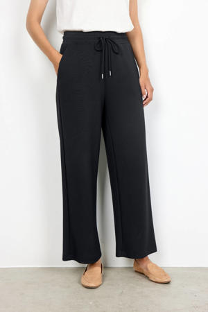 wide leg relaxed fit broek BANU zwart
