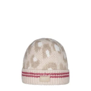 muts met panterprint beige