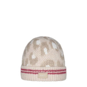 muts met panterprint beige