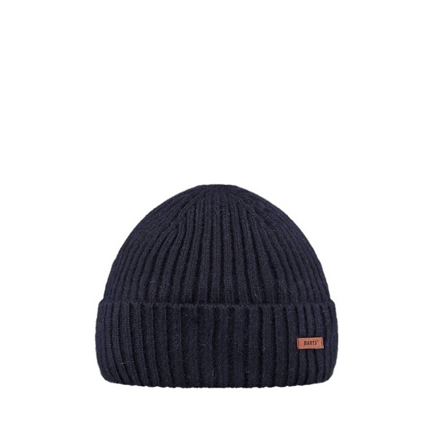 Barts gebreide muts donkerblauw