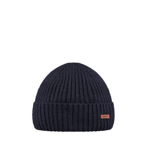 Barts gebreide muts donkerblauw afbeelding