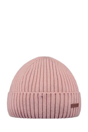 gebreide muts roze