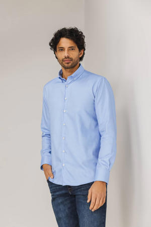 regular fit  overhemd oxford lichtblauw