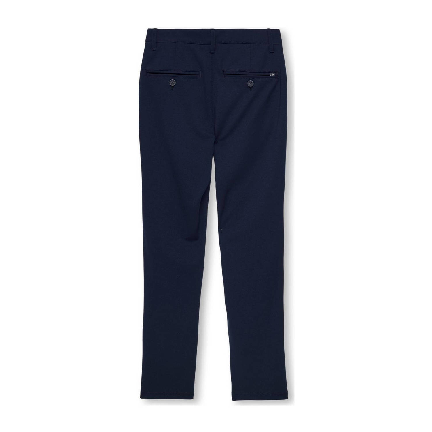 ONLY KIDS BOY tapered fit broek KOBMARK donkerblauw