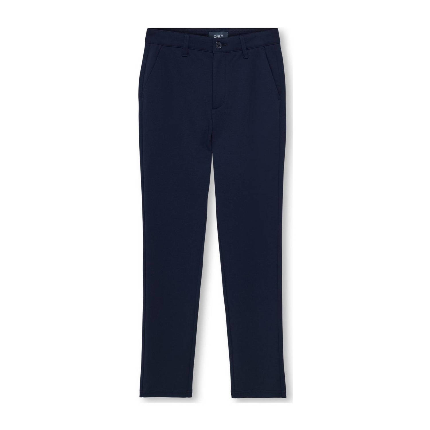 ONLY KIDS BOY tapered fit broek KOBMARK donkerblauw