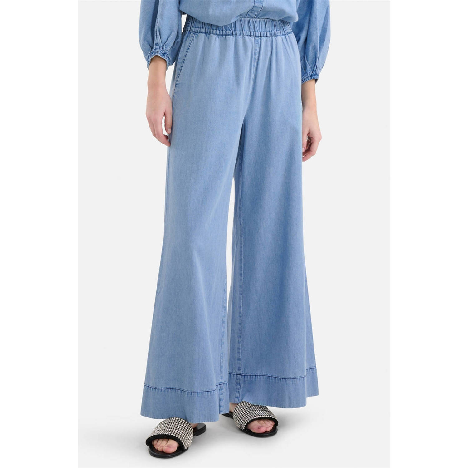 Shoeby wide leg jeans light blue