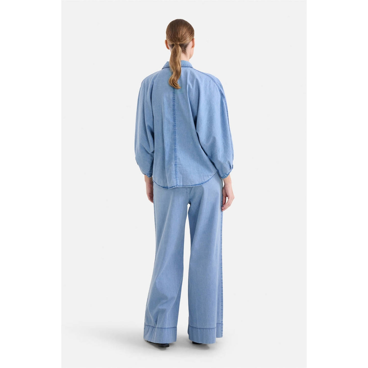 Shoeby wide leg jeans light blue