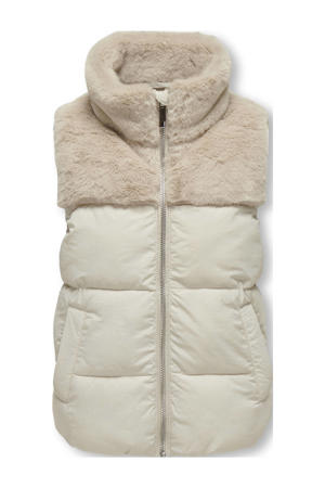 imitatiebont bodywarmer KOGWANJA ecru