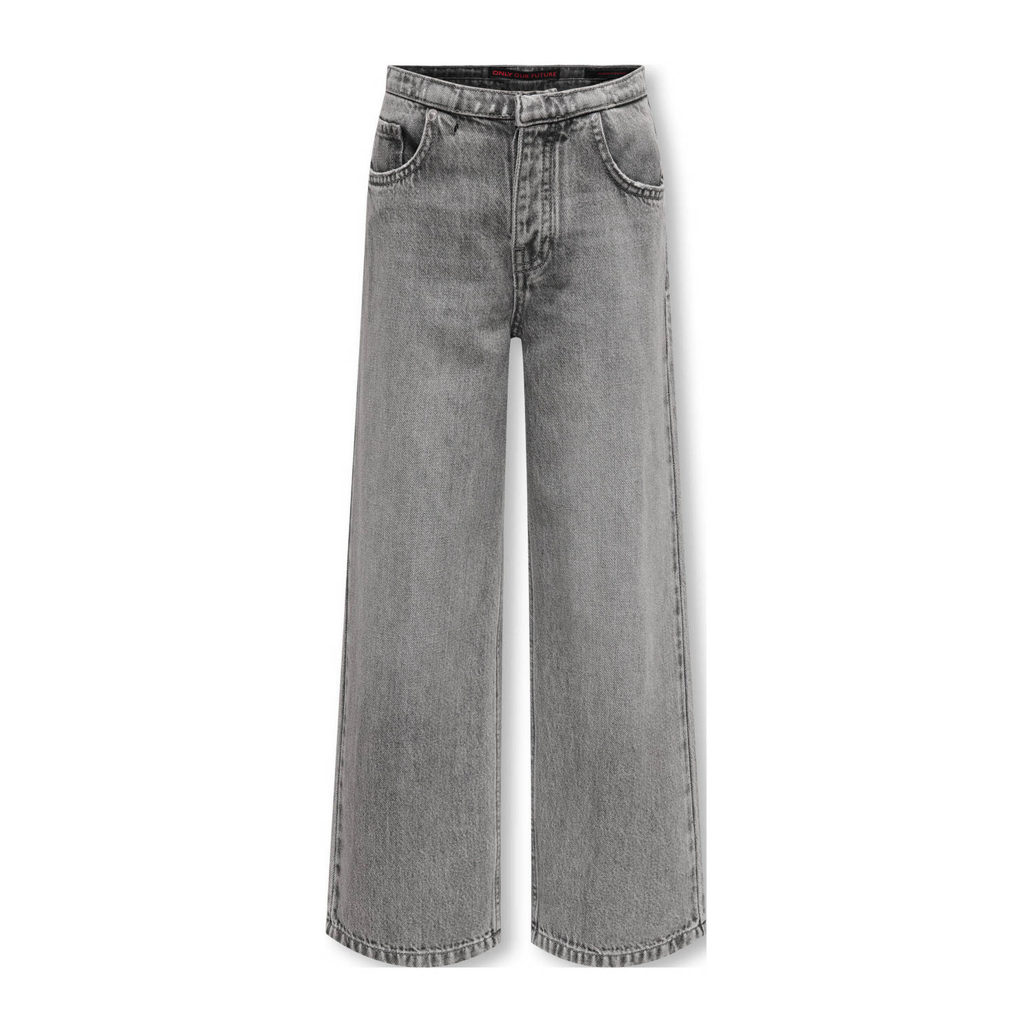 ONLY KIDS GIRL wide leg jeans KOGSPRING light grey denim