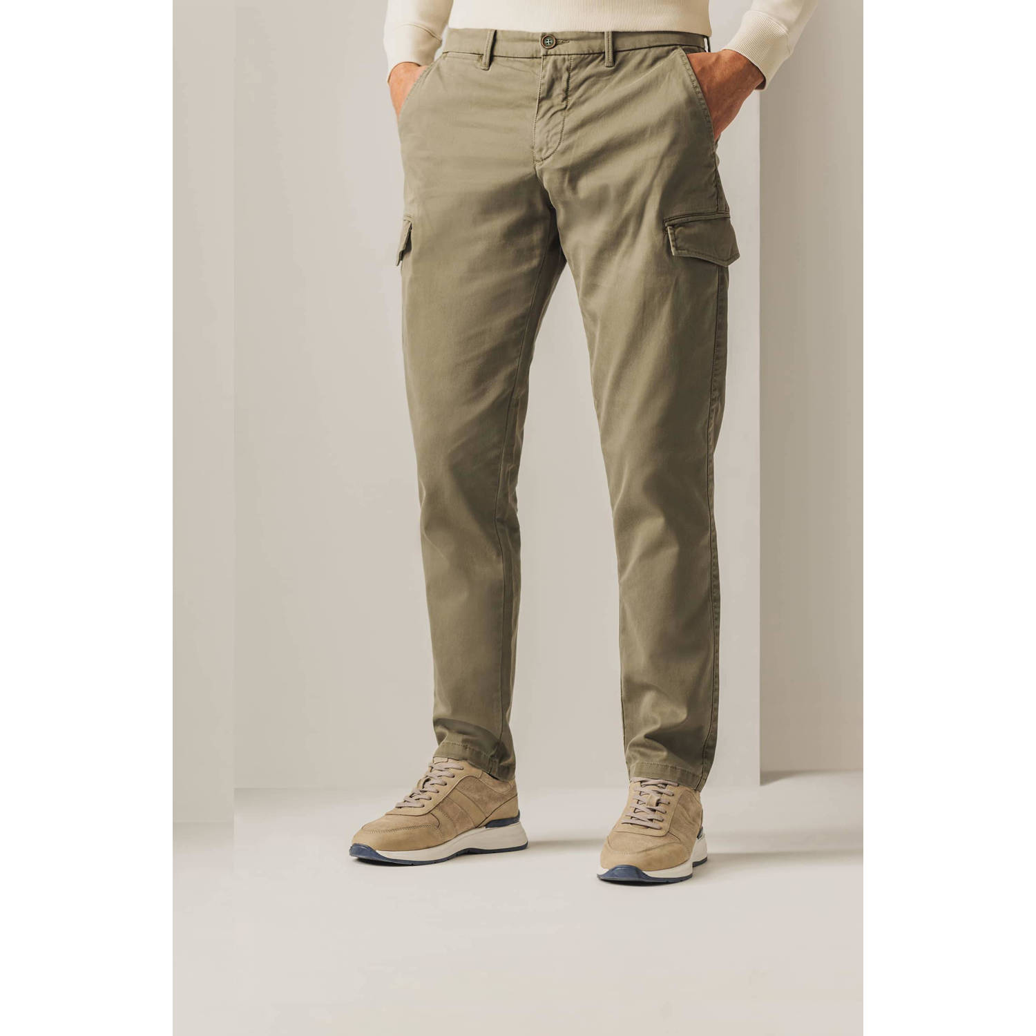 State of Art loose fit cargo broek NAVIGATOR groen