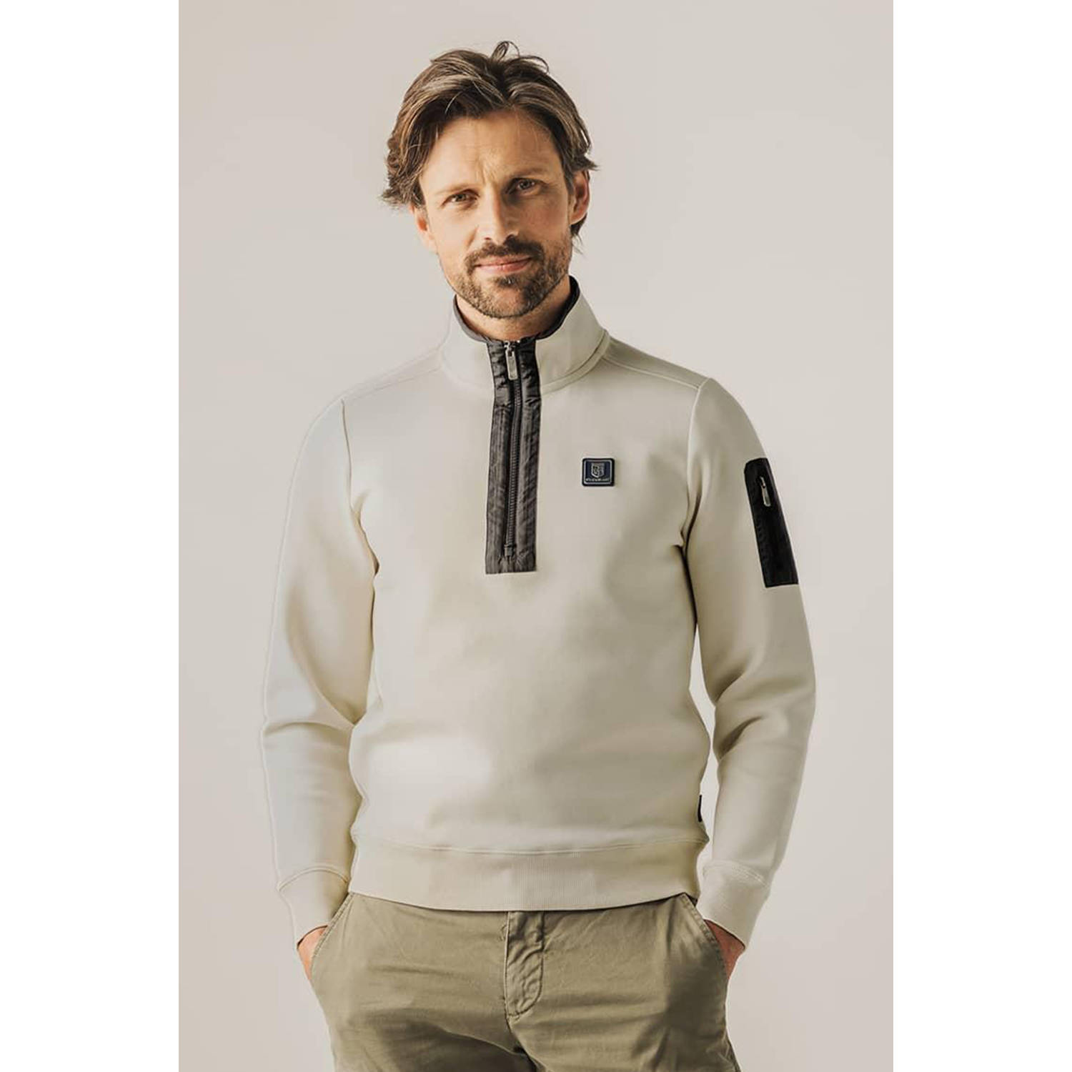 State of Art Sportzip Pullover Gray Heren