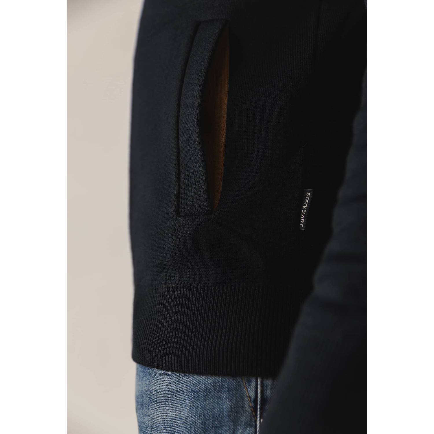 State of Art fijngebreid vest met wol