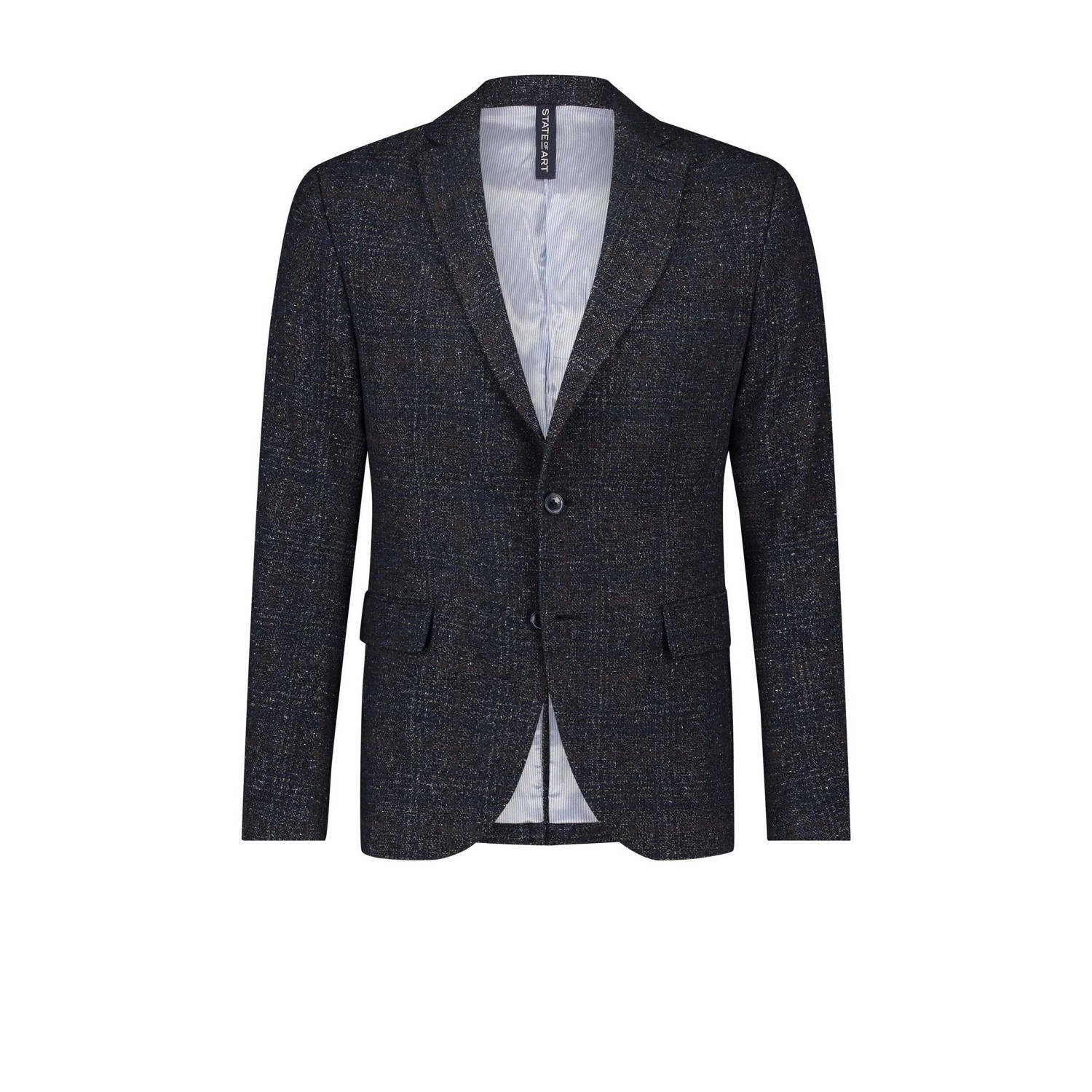 State of Art Geruite Blazer Upgrade voor Heren Blue Heren