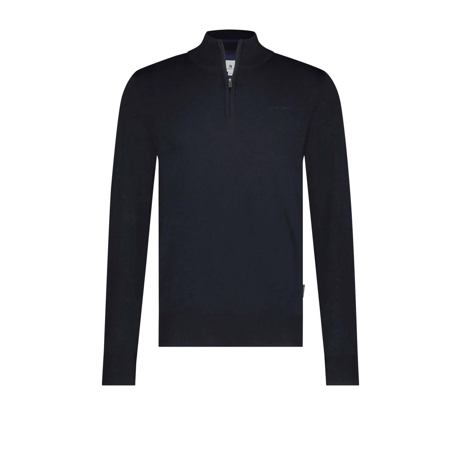 State of Art Half Zip Trui Estate Navy