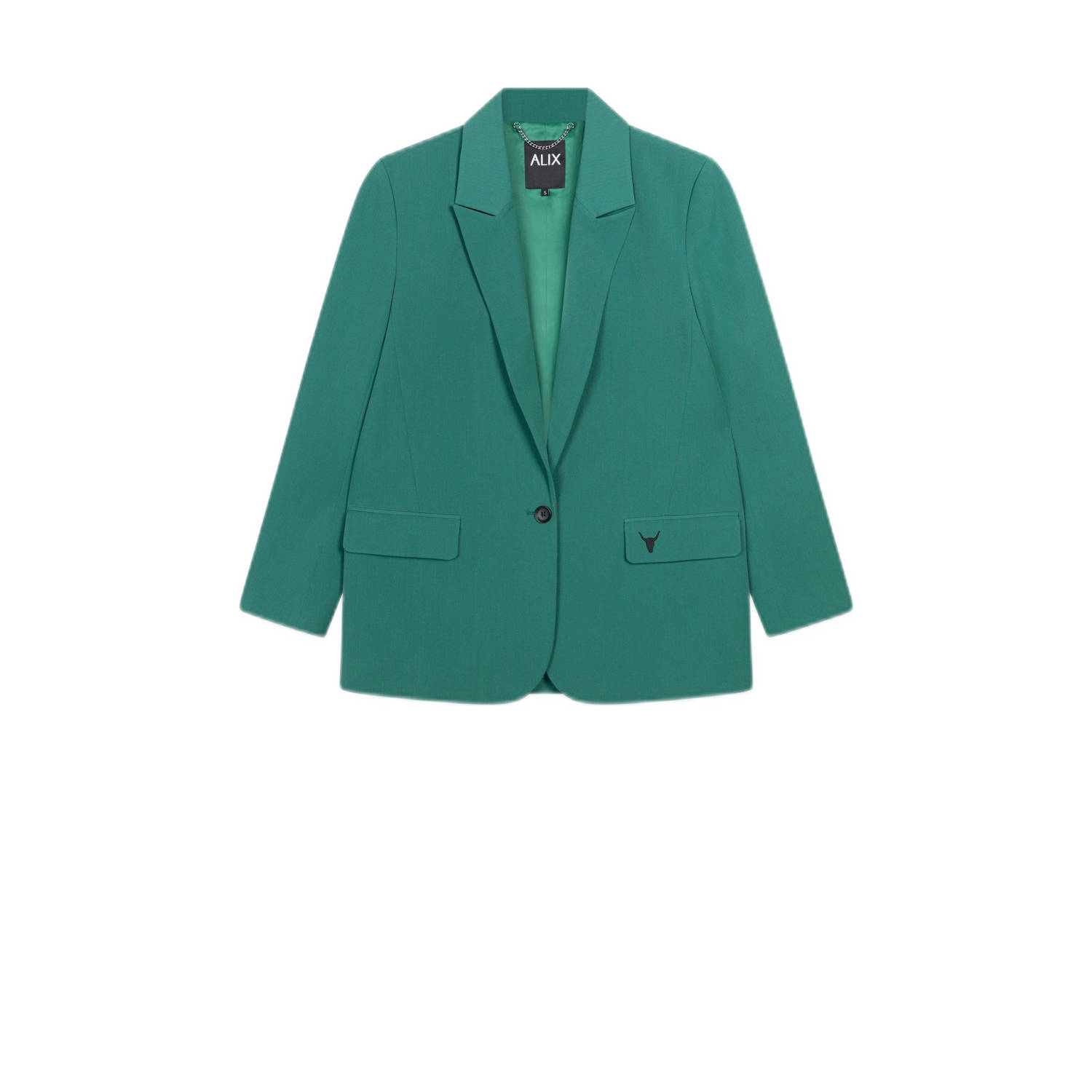 Alix the Label gestreepte oversized blazer groen