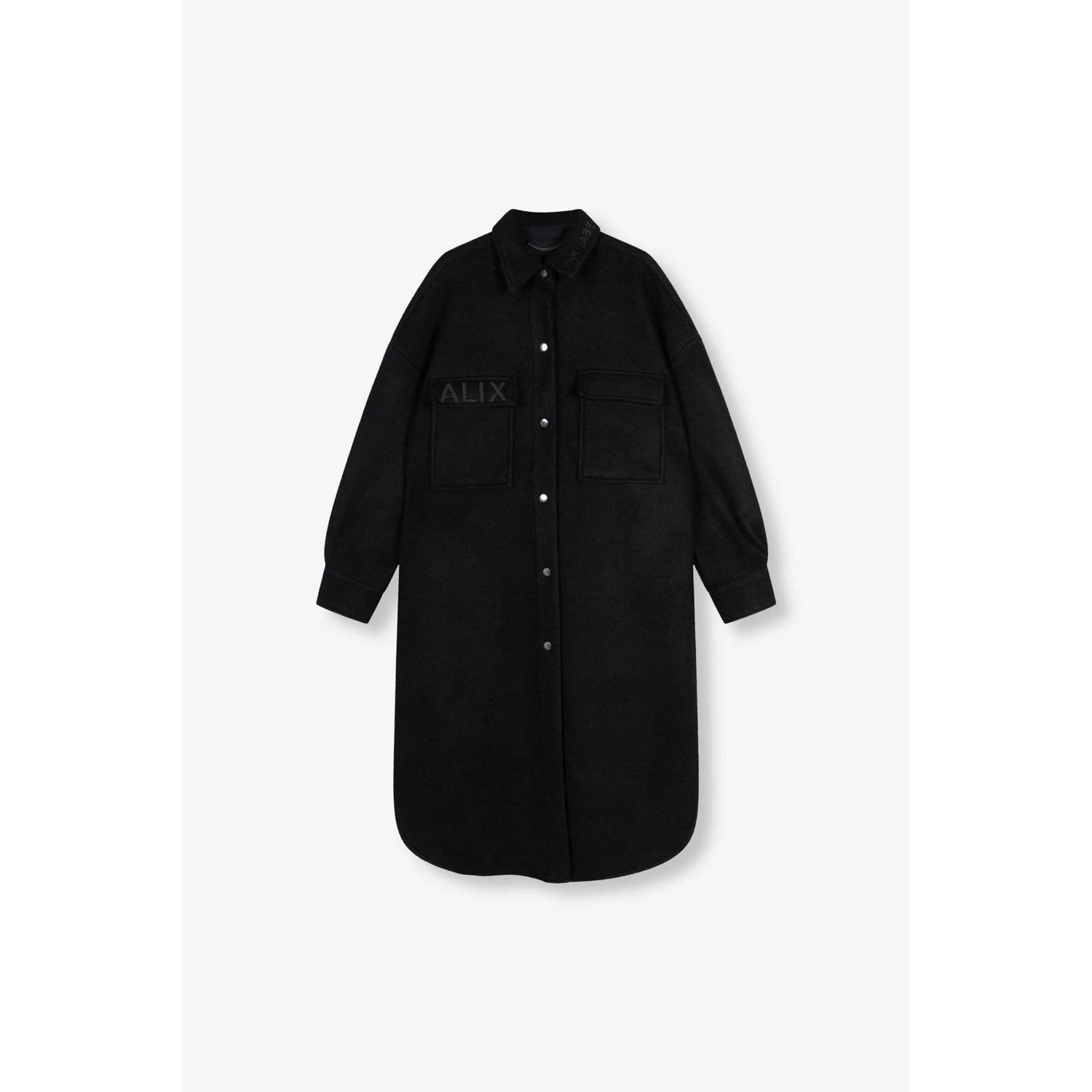 Alix the Label jas met logo zwart