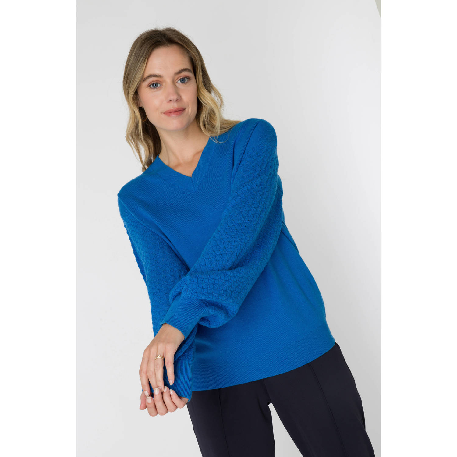 ES&SY pullover blauw