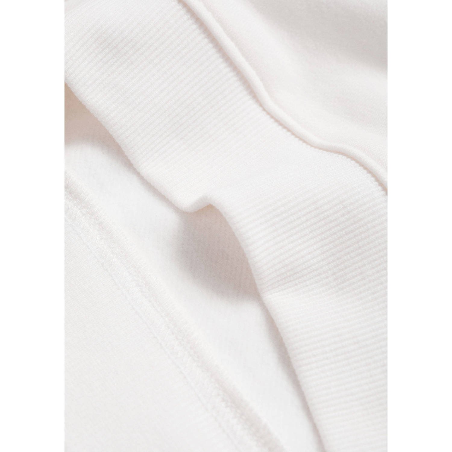 Mango Kids hoodie met tekst wit