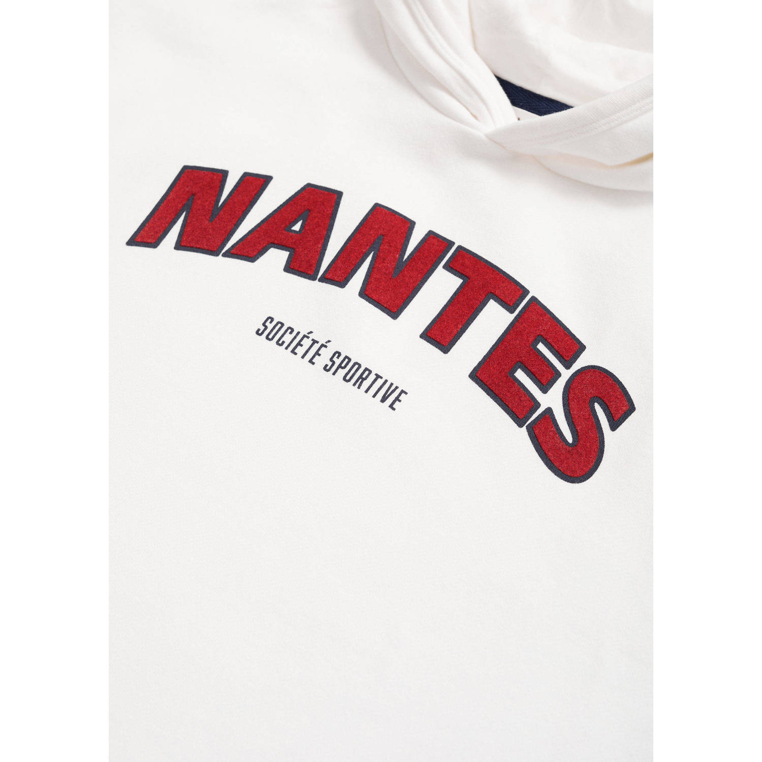 Mango Kids hoodie met tekst wit