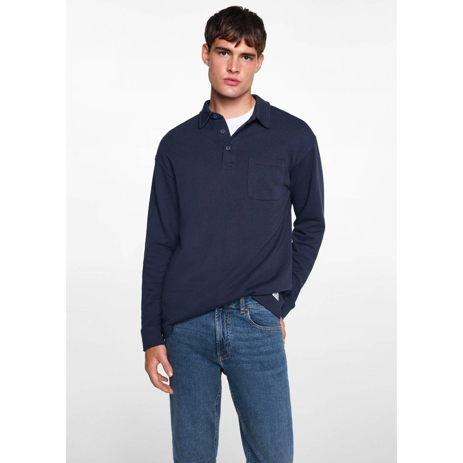 MANGO TEEN slim fit jeans changeant blauw