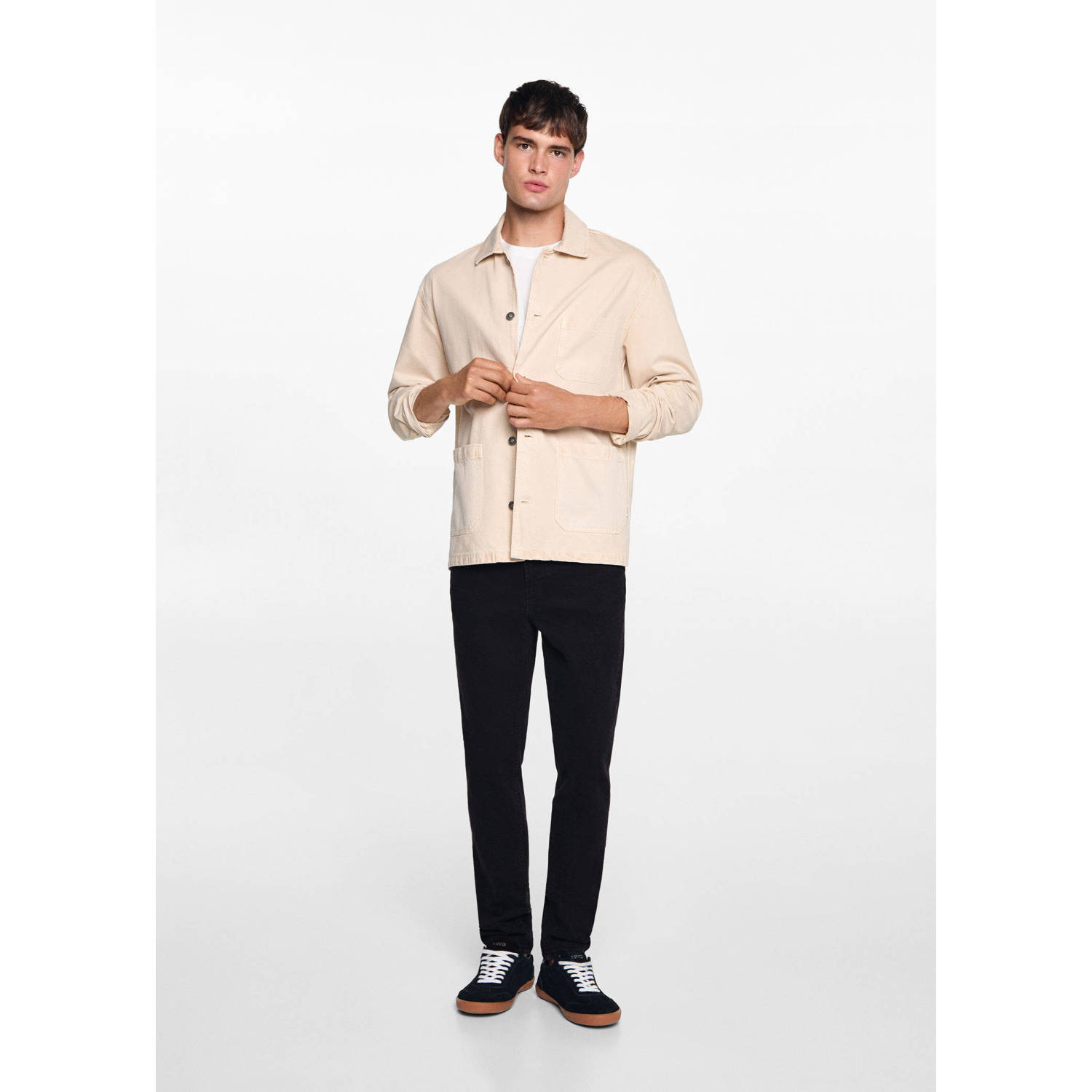 MANGO TEEN tapered fit jeans changeant grijs