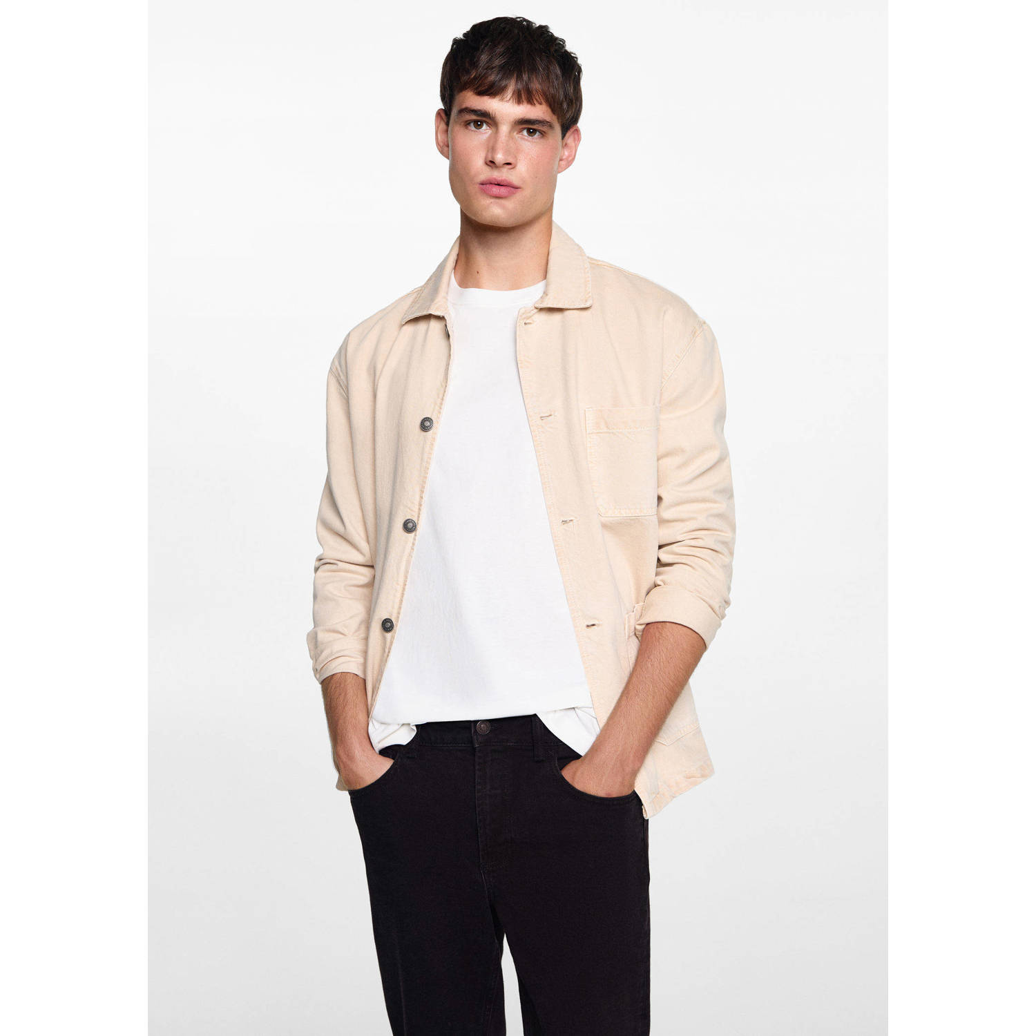 MANGO TEEN tapered fit jeans changeant grijs