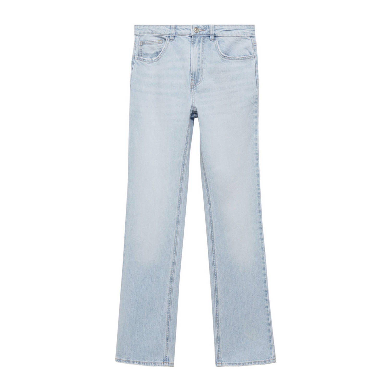 MANGO TEEN straight fit jeans changeant blauw