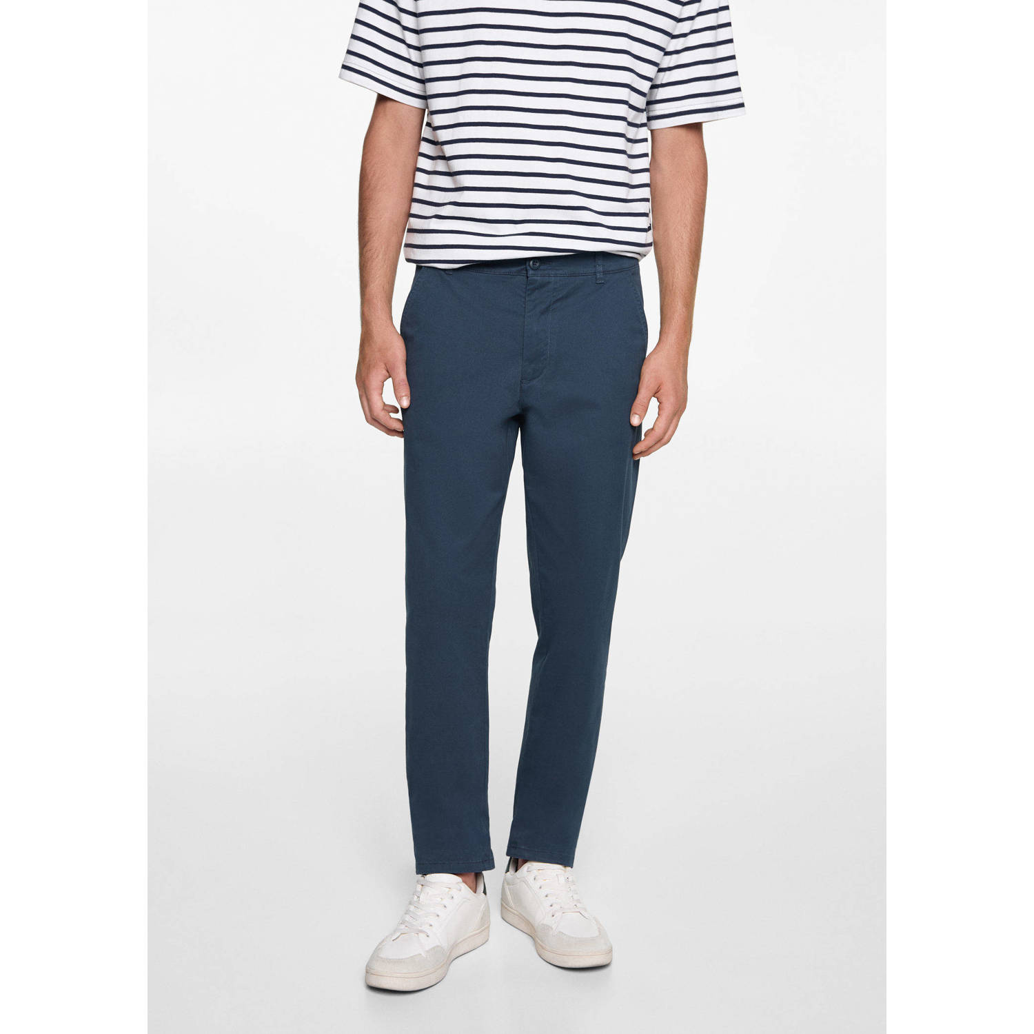 MANGO TEEN broek donkerblauw