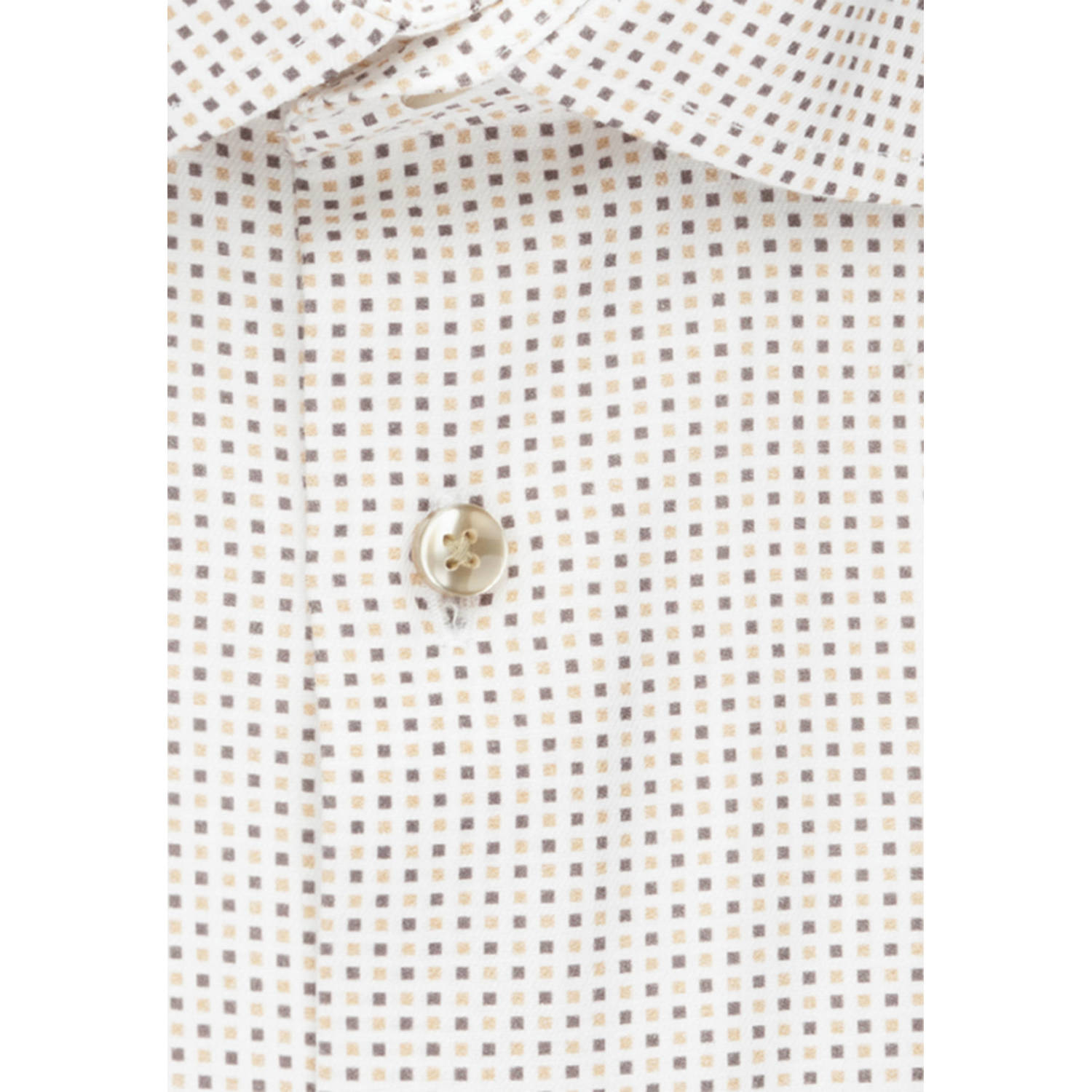 Seidensticker slim fit overhemd met printopdruk grijs