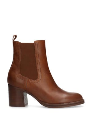 leren chelsea boots cognac