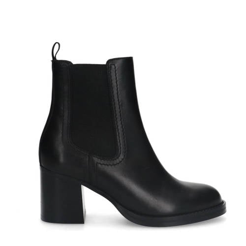 Sacha leren chelsea boots zwart afbeelding