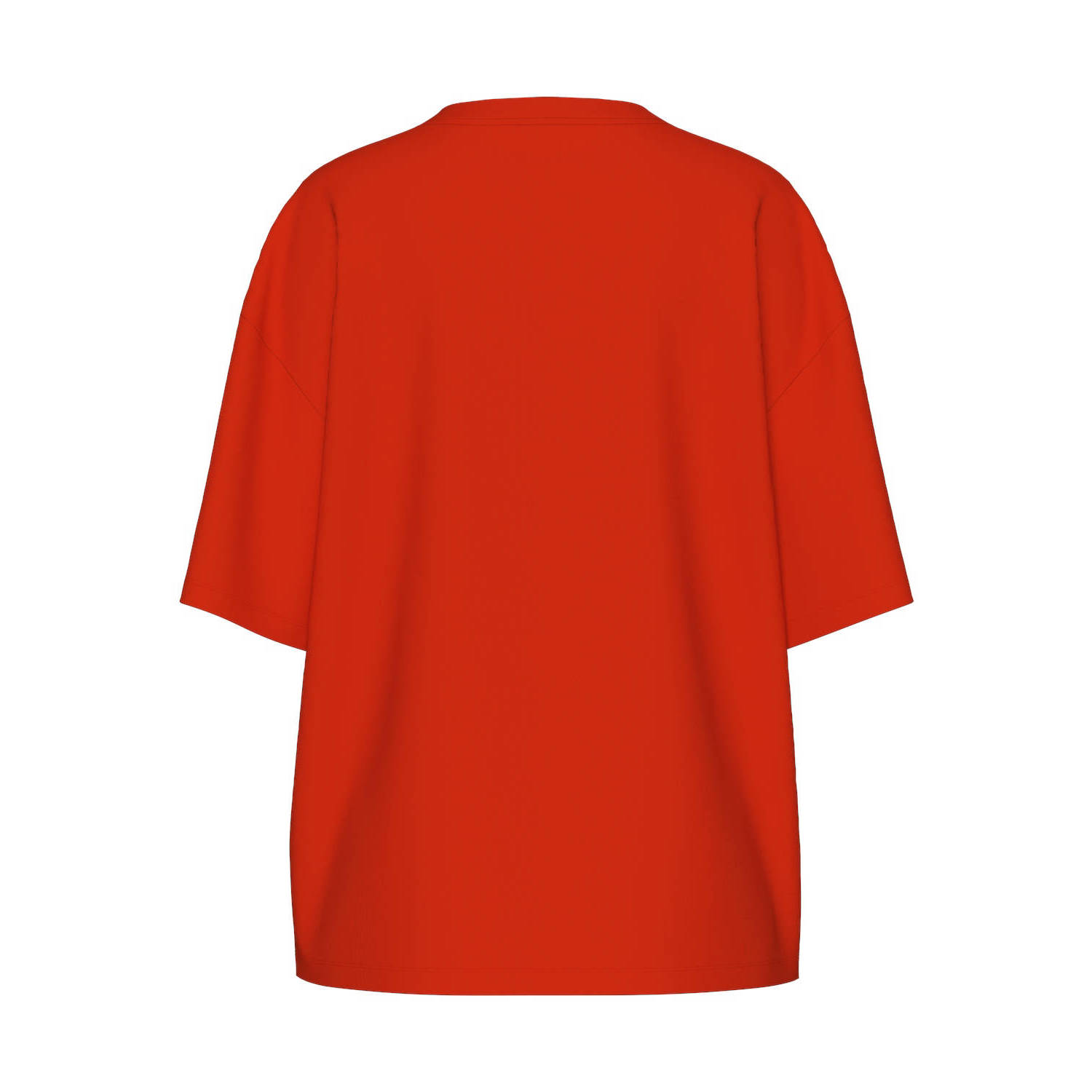 PIECES Curve T-shirt PCMAUDE met printopdruk fuchsia