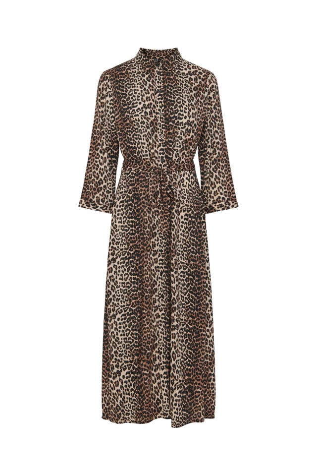 Jurk Clearance Panter Jurk Lang Jurk Panter Azzurro Lang – My