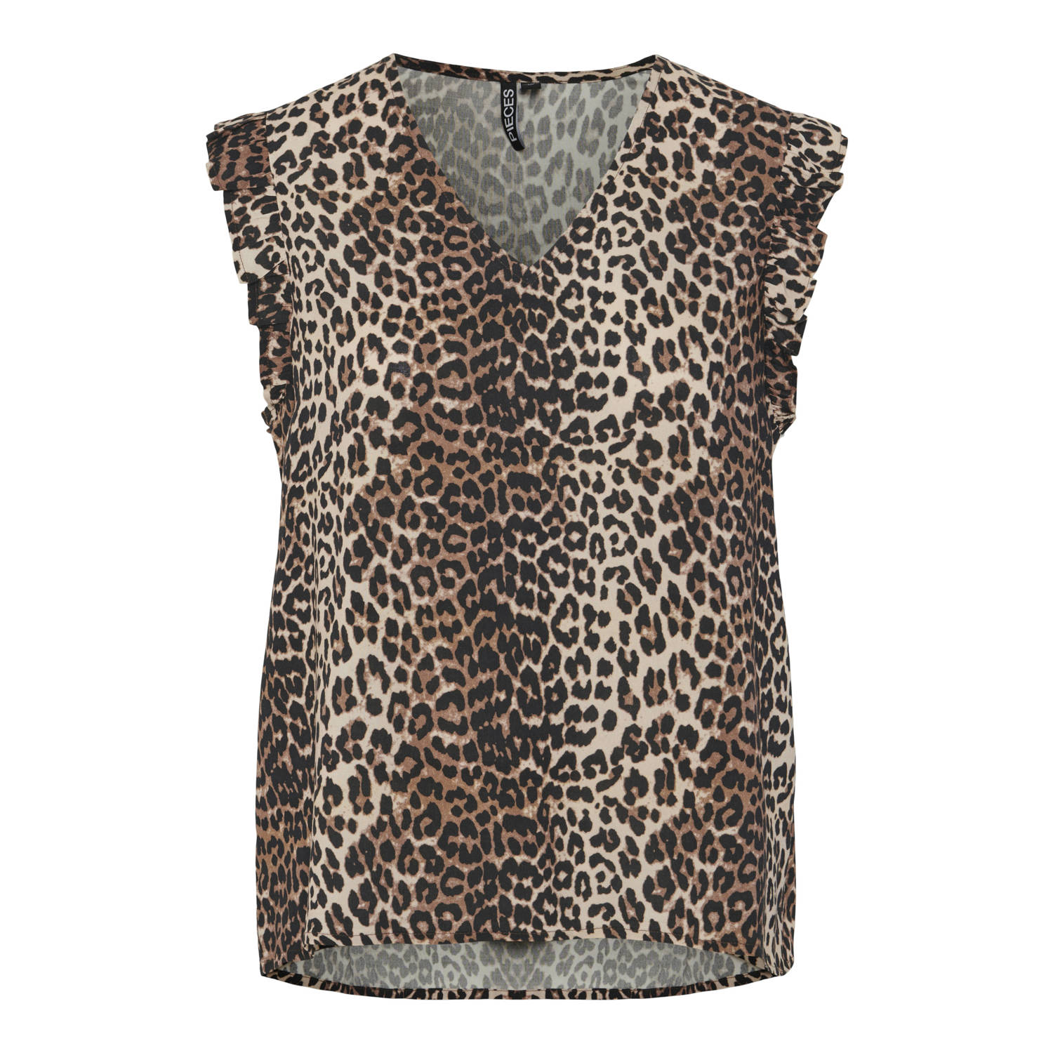 PIECES Curve top PCNAJA met panterprint