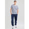America Today regular gestreepte T-shirt blauw