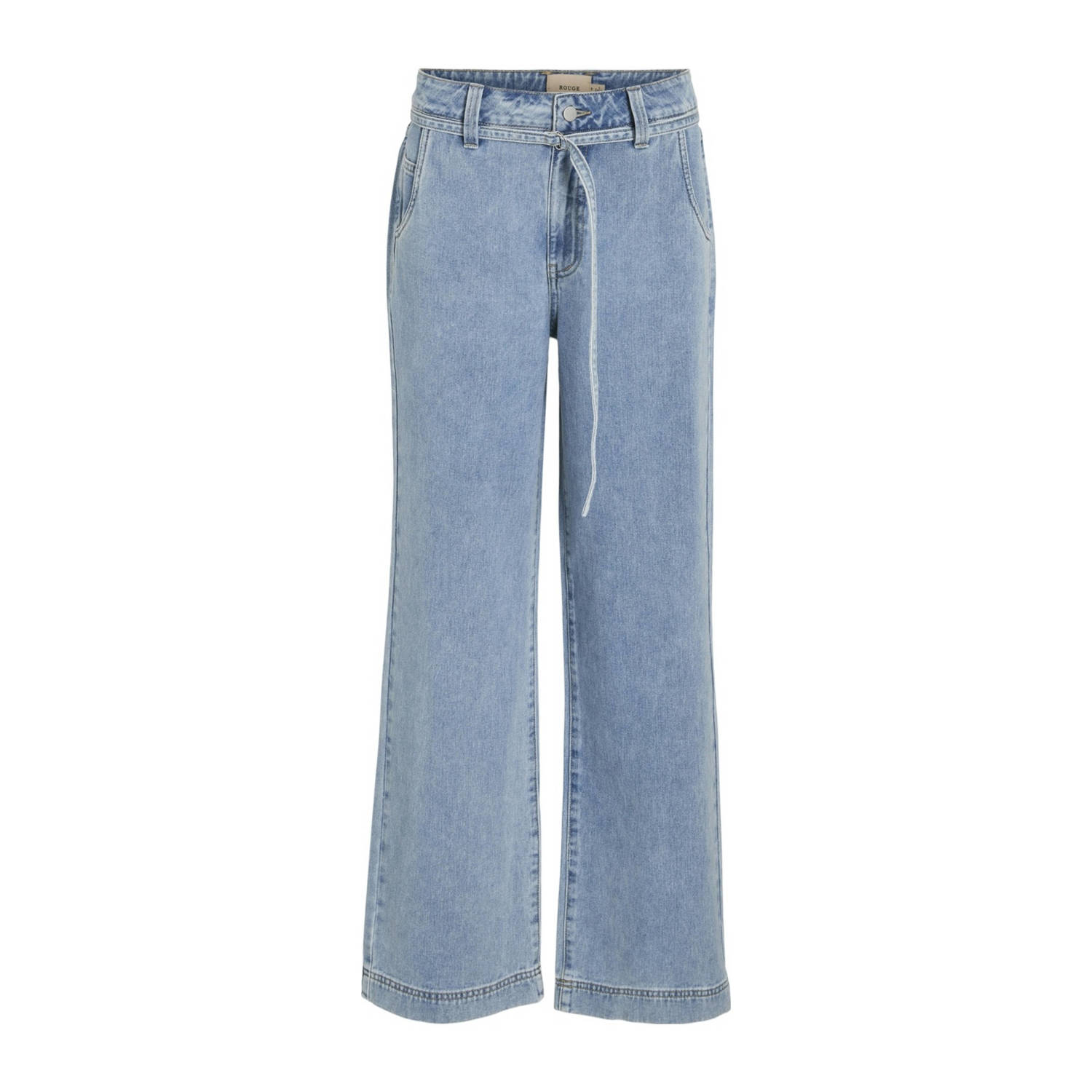 ROUGE EDIT wide leg jeans VIMARI light blue denim