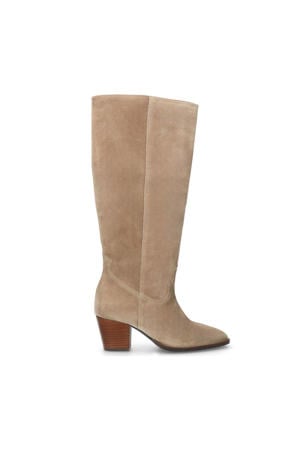 suède laarzen beige