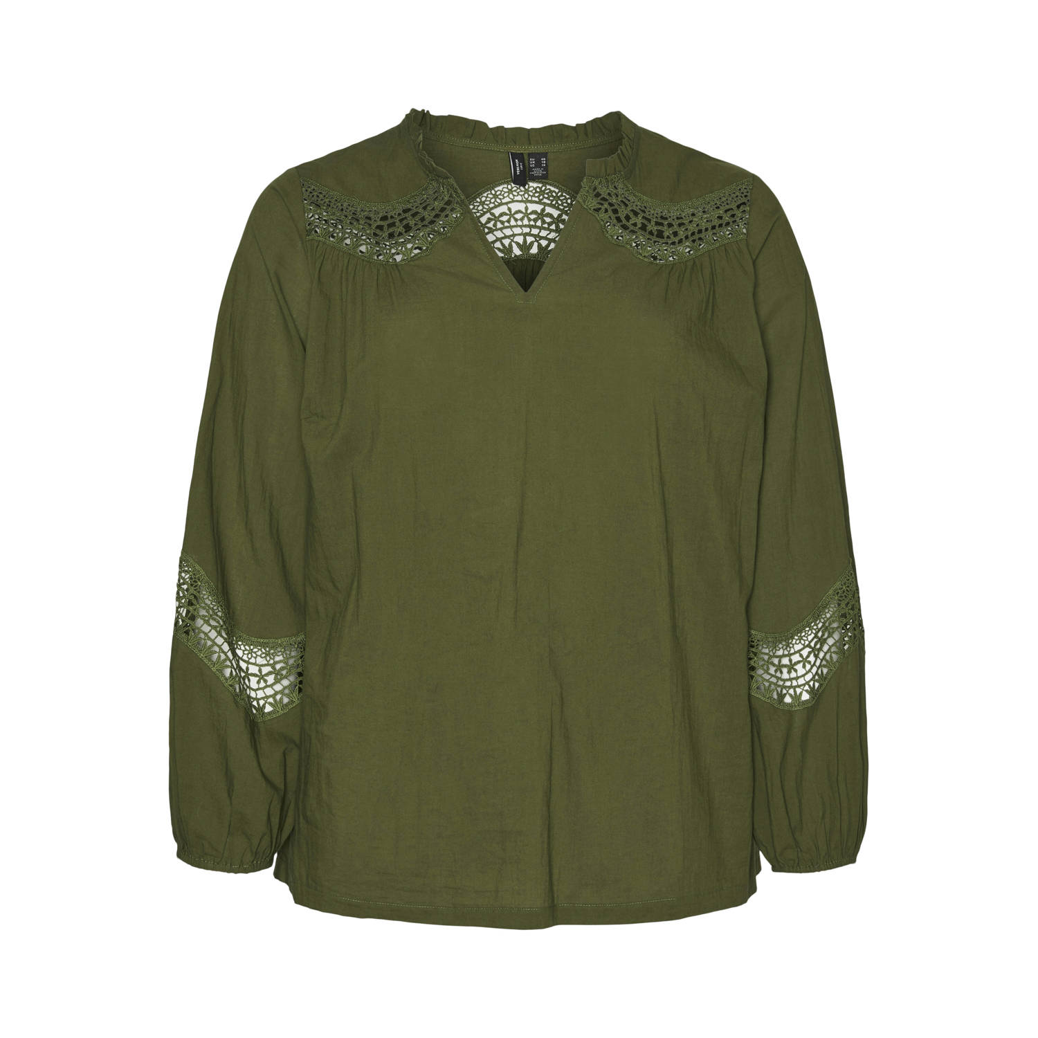 VERO MODA CURVE top VMCTEA groen